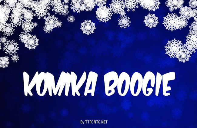 Komika Boogie example